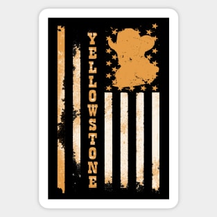 Yellowstone Cowboy Flag Sticker